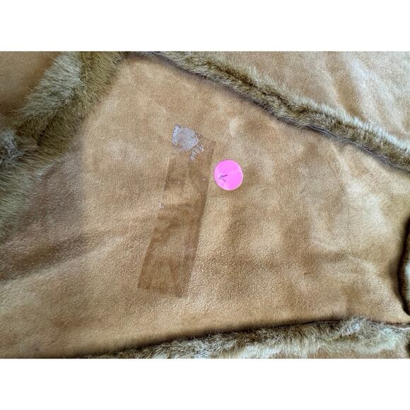 "UGG" Tan Suede Poncho With Pockets SZ S/-M Warm Fairy Core PLZ READ! FINAL SALE - Picture 12 of 15